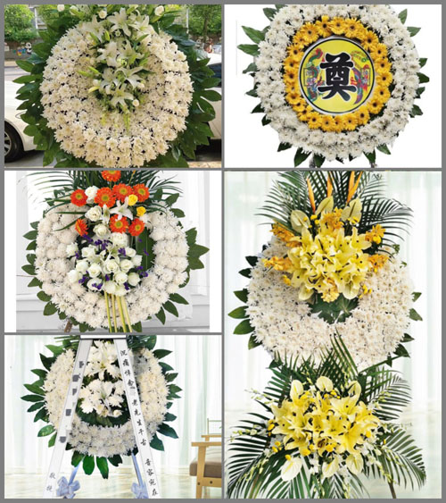 浙江省金华浦江县花桥乡外黄宅村花圈速递